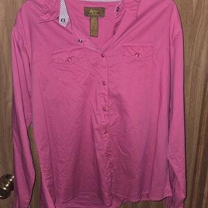 Aura Hot Pink Button-Down Shirt